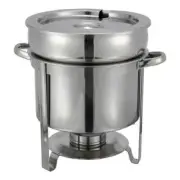 Winco 211, 11-Quart Chafer-Style Stainless Steel Soup Warmer