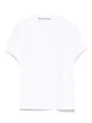 [Alexander Wang] Alexander Wang-T-Shirt Effetto Ristretto E Consumato Con Logo-Donna XS