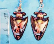 Set of Two ~ BALD EAGEL Black Arrow Head Metal ~ Ceiling Fan Pulls