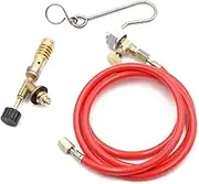 Copper Welding Torch Compat with Americans MAPP Gases Cylinders Portable Flamethrower with Hose for Solder Propane Welding Kit Multicolor One Size