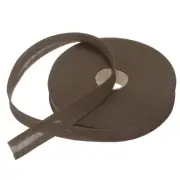 1 Inch Single Fold Bias Tape Polyester for Sewing(Brown 50 Yards)