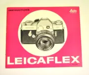 Leitz Leicaflex manual / instruction book in English. 27 pages. NOS.