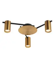 Tache Interior Spot Ceiling Light (with Adjustable Antique Brass 3 Heads) IP20