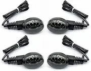 Turn Signal Light Lens For EX250R NINJA 250R KLX250S KLX250SF Vulcan S 650 Motorcycle Front Rear Blinker Lamp Lens(Smoke LED 2 pair)