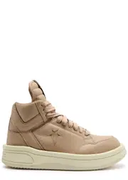 Rick Owens X Converse Turbowpn Panelled Leather Sneakers - Beige - 42 (IT42 / UK8) 42 (IT42 / UK8)