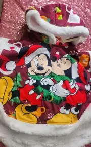 Cape for Girls Hooded Minnie & Mickie Mousse Poncho Sweater Toddler Size S