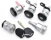 GIFAYUAN Fit for Ford FO21Blade Car Key Door Milling Cylinder Trunk Lock Locksmith Tool Car Ignition Lock Set(RED)