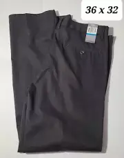Dockers Men's Slim Fit Gray Pinstripe Pants Size 36 x 32 NWT Factory Defect