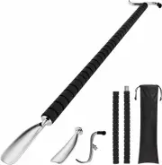Shoe Horn Long Handle,Dressing Stick,Adjustable Extended Sock Remover Aid Helper