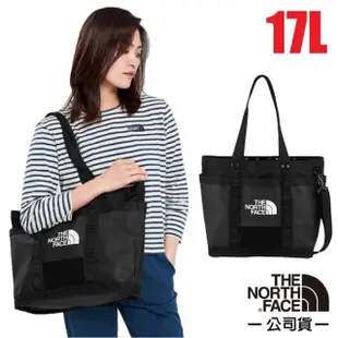 【The North Face】17L 三用多功能日用單肩防撕裂側背包/郵差包(3KZU-KY4 黑 N)