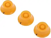 JOINPAYA 3 Set Bass Control Knob Parts Tip Bass Knob Electric Guitar Knobs Guitar Volume Knobs Bass Guitar Knobs Yellow