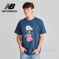 在飛比找蝦皮商城優惠-【New Balance】 NB 藝術家短袖上衣_男性_深藍
