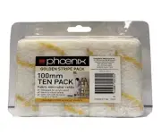 Phoenix Gold Stripe Mini Fabric Roller Cover 100mm - 10/Pack