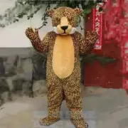 Leopard Mascot Costume Plush Leopard Suit Halloween Carnival Cheetah Performance