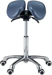 [Master Massage] Berkeley Ergonomic Split Style Saddle Stool in Royal Blue