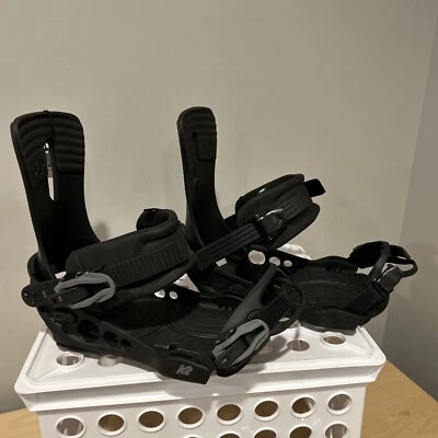 K2 Men’s Hue Black Snowboard Bindings New Size M #K132