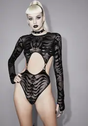 [Widow] Ill Fated Love Mesh Bodysuit