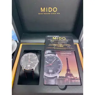 [已售出］MIDO Commander Big Date香榭系列大日期 60週年限量錶 M0216261608100