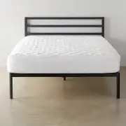 Amazon Basics Hypoallergenic Quilted Plush and Breathable Mattress Topper Pad,