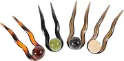 CALLARON 4pcs Minimalist U Shaped Hairpins for Women Elegant Hair Accessories for Chignons Buns Vintage Design for Updo Hairstyles