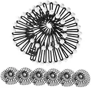 HONMEET 6Pcs Spiral Headband Hair Combs Non Slip Styling Accessories for Women Toothed Headbands for Easy Hair Management for Bangs and Everyday Use Pearl Color