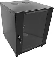 (15U) - 15U 18U 22U Wall Mount Network Server Cabinet Rack Enclosure Meshed Door Lock 600mm Deep (15U)