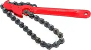 9 Inch Chain Wrench Oil Filter Wrench Spanner Adjustable Removal versal Auto Car Repair Tools Red 9 inch