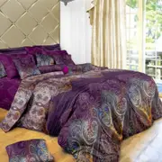 Fabric Fantastic Aster Queen Size Quilt/doona/duvet Cover Set