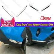 4Pc Chrome Front Rear Corner Bumper Protector Trim Fit For Toyota RAV4 2019-2024 (for: Toyota)