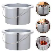2 Pcs Waxing Bowl Container Reliable Melt Pot Cordless Warmer Heater