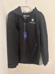 NWT Crypto.com Men’s Black Waterproof Rain Jacket Windbreaker US Size L