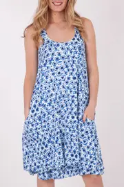 Surf Print S/L Jersey Tunic--HAM-91377A1