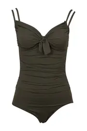 Tie Front Maillot--BAK-M426CAB