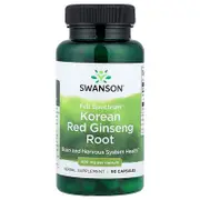 Swanson, Full Spectrum® Korean Red Ginseng Root, 400 mg, 90 Capsules