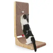 Cat Scratcher Scratching Board Corrugated Cardboard Scratch L Shape Cat Scratch Pad