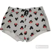 Disney X-large Womens sleep shorts micky mouse minnie mouse raw hemline