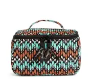 VERA BRADLEY Travel Cosmetic Make Up Case in SIERRA STREAM