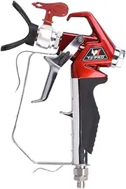 Airless Paint Spray Gun with 517 tip High Pressure 4000 PSI Red Series Airless Sprayer Gun (2 Finger)