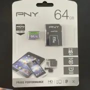 PNY 64GB Prime Performance microSD Memory Card (P-SDUX64U185GW-GE)