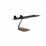 NEW Lockheed SR-71 Blackbird Clear Canopy Large Mahogany Model