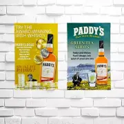 Paddy's Irish Whiskey Promotional Posters SET OF 4- 12x18