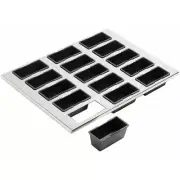 MATFER BOURGEAT EXOGLASS BAKING SHEET WITH 15 REMOVABLE CAKE PANS 347060