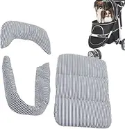 Pet Carrier Mat,Pet Stroller Pad - Removable Bed Pillows Washable Waterproof Anti-Slip Cushion for Puppy Cat Cart Travel Outdoor Walking