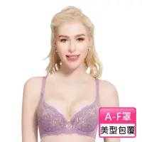 在飛比找momo購物網優惠-【Swear 思薇爾】花芯系列A-F罩蕾絲包覆女內衣(岫玉紫