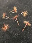 TROUT DRY FLY MIDGE BROWN # 22 CUSTOM TIED FRONTIER FLY COMPANY