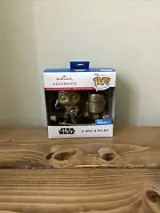 2022 Disney Hallmark Funko STAR WARS C-3PO & R2-D2 Ornament Set CHASE Walmart