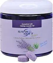 Sanicare - Pedicure Tablets for Foot Soaks, Whiten Nails, Softens Skin with Aloe Vera, All Natural, Vegan, 150 count (Lavender)