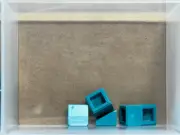 LEGO Parts - Dark Turquoise Slope 30 1 x 1 x 2/3 - No 54200 - QTY 5