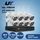 UL-tech 3MP Wireless CCTV Security Camera System Home IP Cameras WiFi 8CH NVR