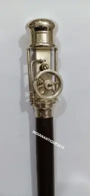 Nautical Walking Cane Stick With Working Steam Engine Model Top Unique Stick Can